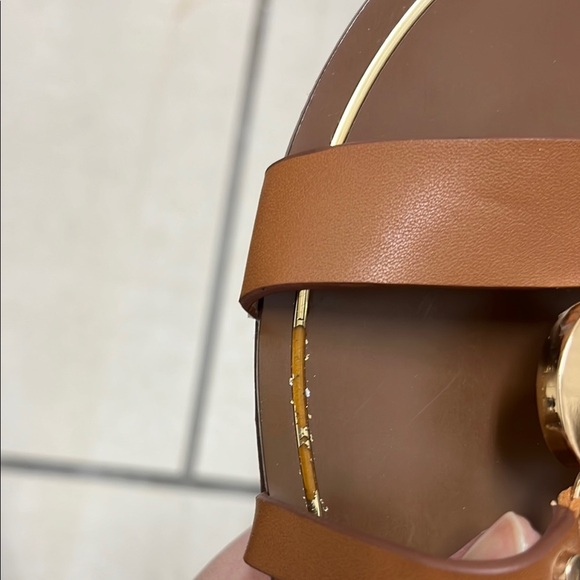 Aldo Brown Gladiator Sandals with Gold Accents | Size 6 - Picture 4 of 5